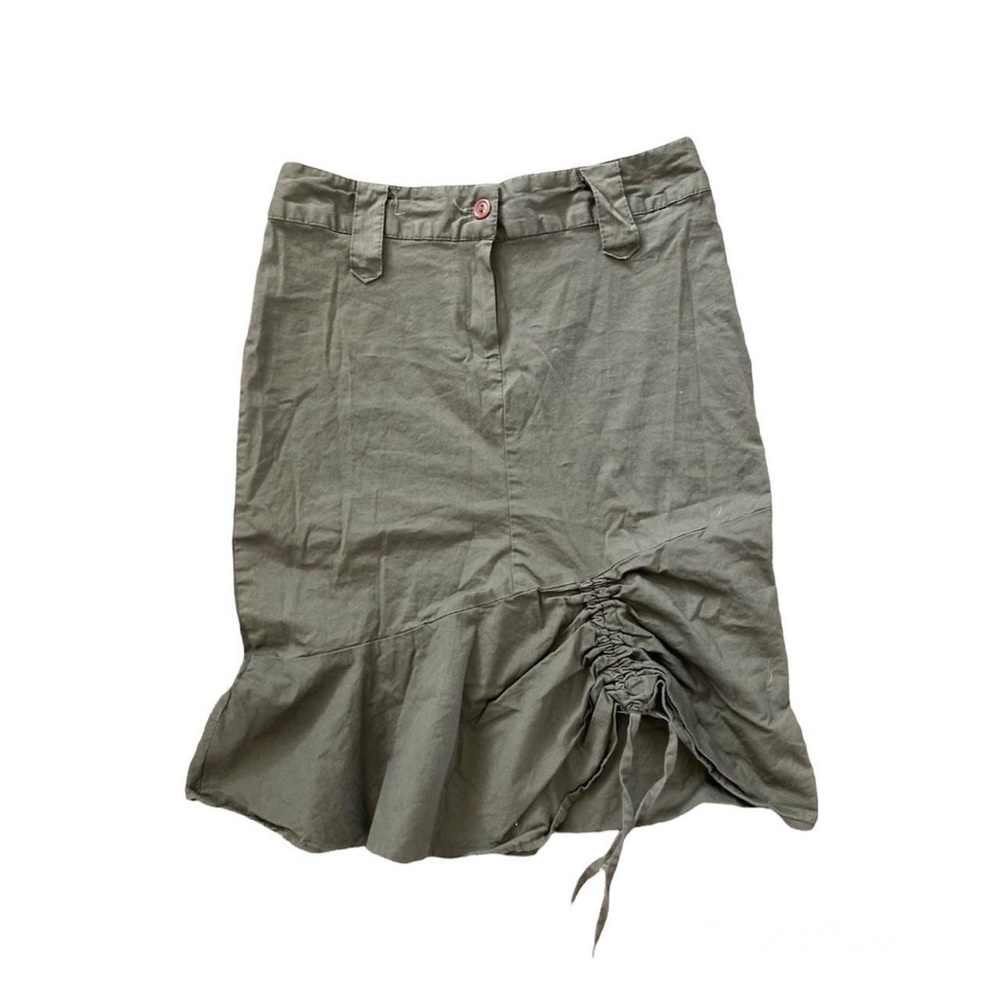 Green Cargo Skirt